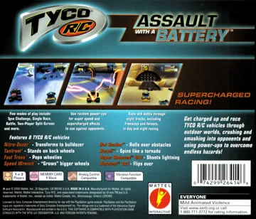 Tyco R-C - Assault with a Battery (US) box cover back